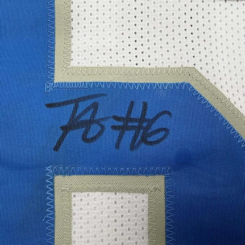 Framed Autographed/Signed Terrion Arnold 35x39 Detroit White Jersey Beckett COA