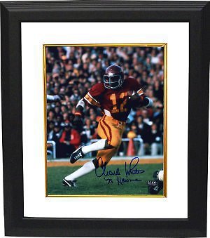 Charles White signed USC Trojans 8x10 Photo 79 Heisman Custom Framed - GTSM Holo