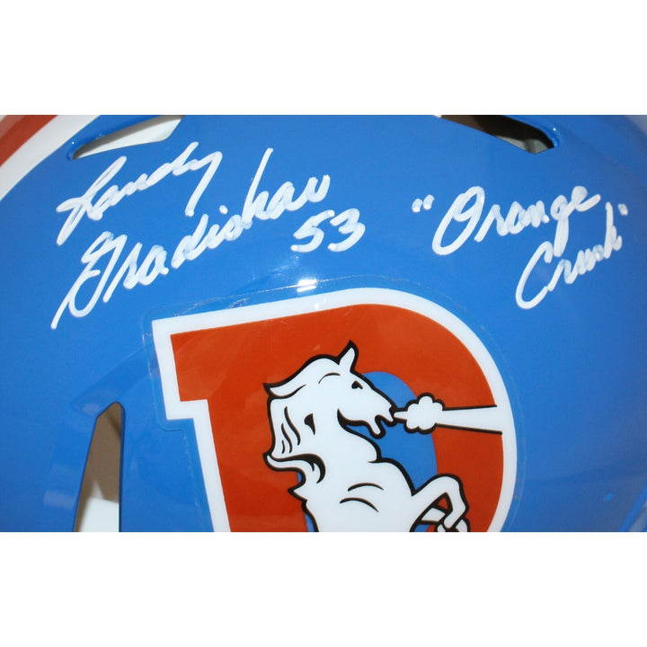 Randy Gradishar Autographed Denver Broncos Authentic Helmet Insc. Beckett 44044