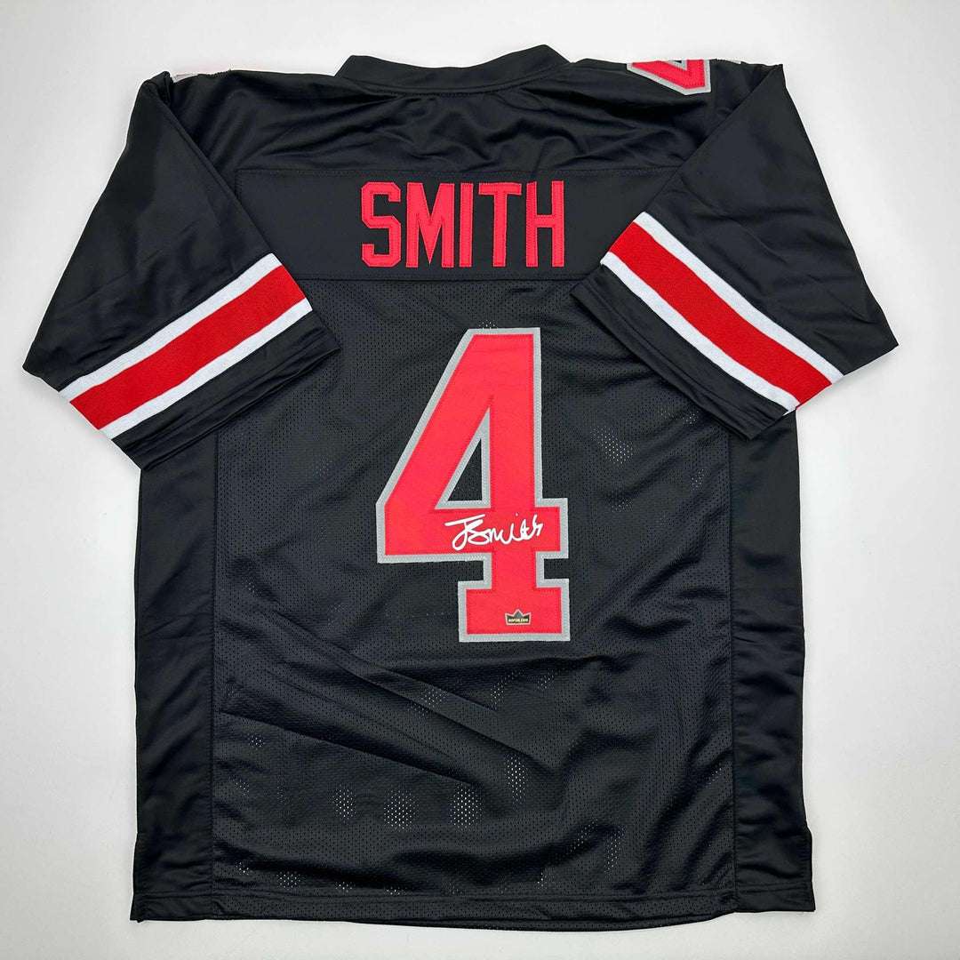 Facsimile Autographed Jeremiah Smith Ohio State Black Reprint Jersey Men's XL