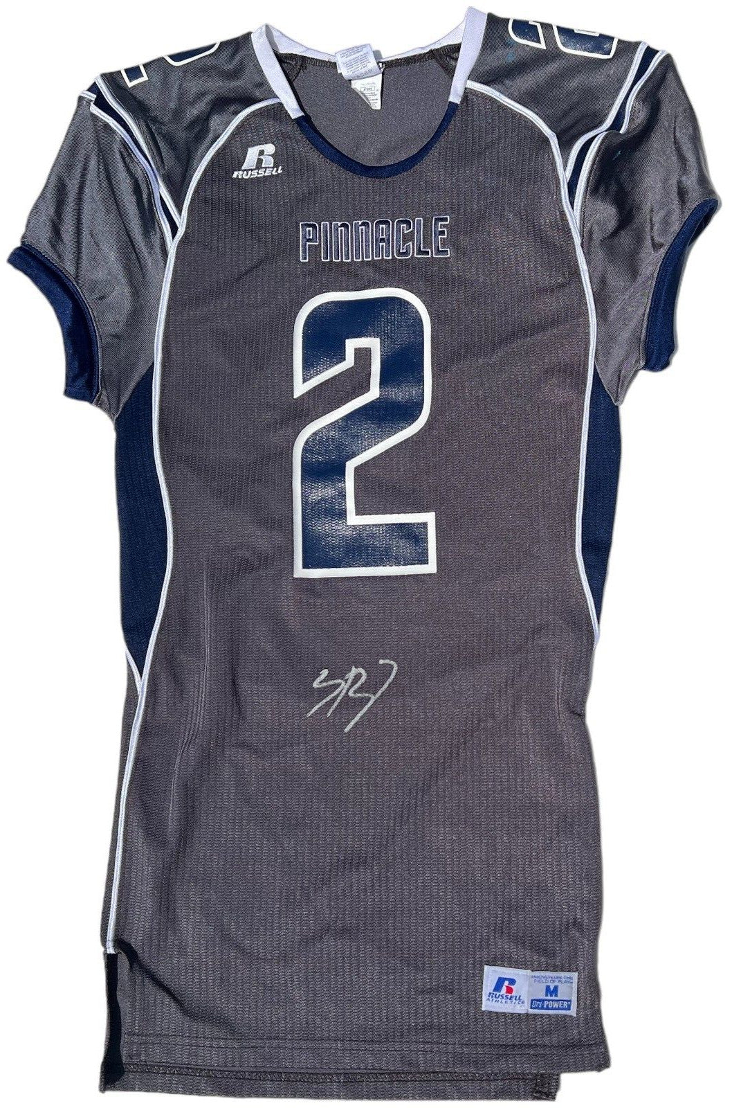 SPENCER RATTLER SIGNED HIGH SCHOOL GAME WORN FOOTBALL JERSEY PINNACLE SAINTS JSA