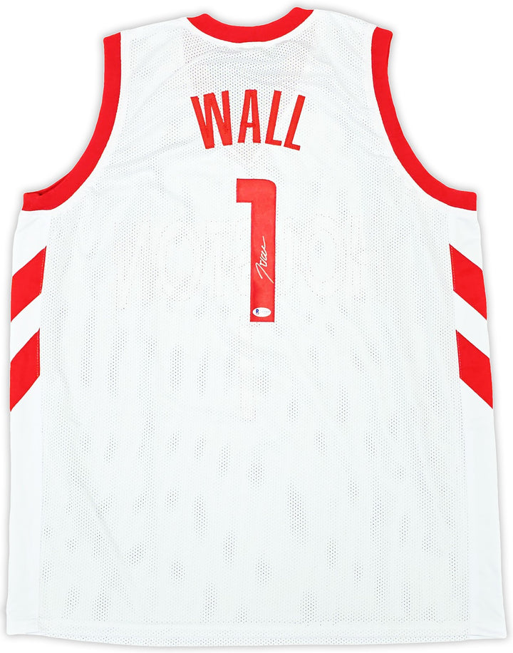 Houston Rockets John Wall Autographed Signed White Jersey Beckett Wit