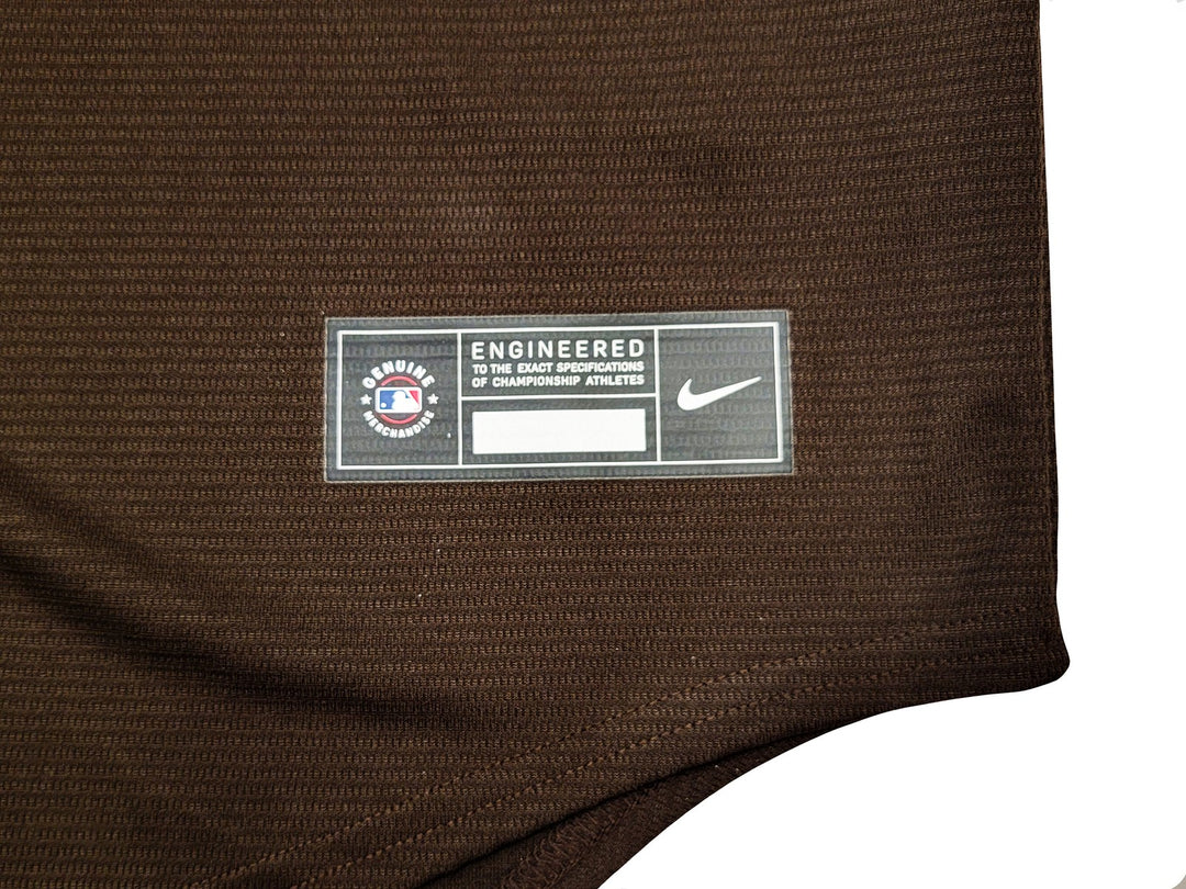 San Diego Padres Fernando Tatis Jr. Signed Brown Nike Jersey Size L Beckett Wit