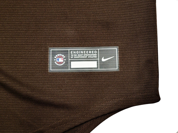 San Diego Padres Fernando Tatis Jr. Signed Brown Nike Jersey Size L Beckett Wit