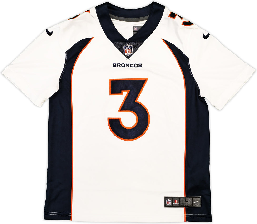 Broncos Russell Wilson Signed White Nike Limited Jersey Size L Fanatics Holo