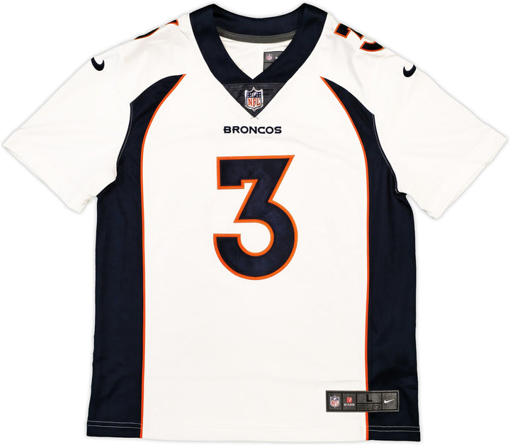 Broncos Russell Wilson Signed White Nike Limited Jersey Size L Fanatics Holo