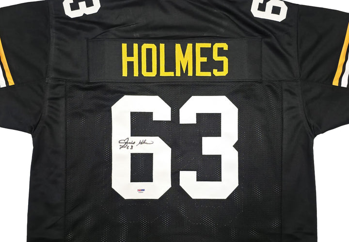 Pittsburgh Steelers Ernie Holmes Signed Black Jersey PSA/DNA