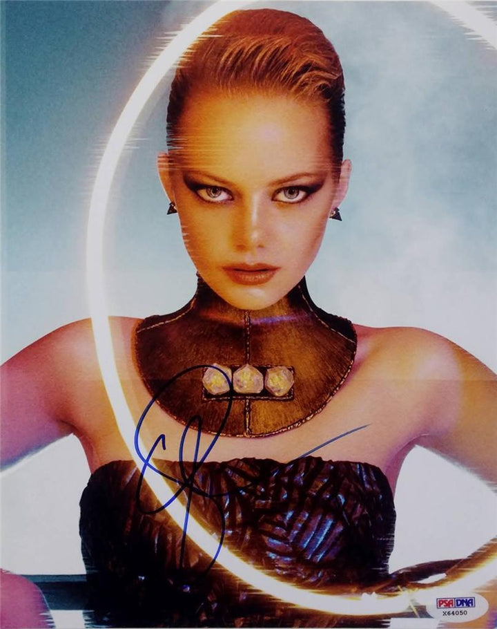 Emma Stone Signed 8x10 Photo PSA/DNA Amazing Spider Man Superbad Auto C