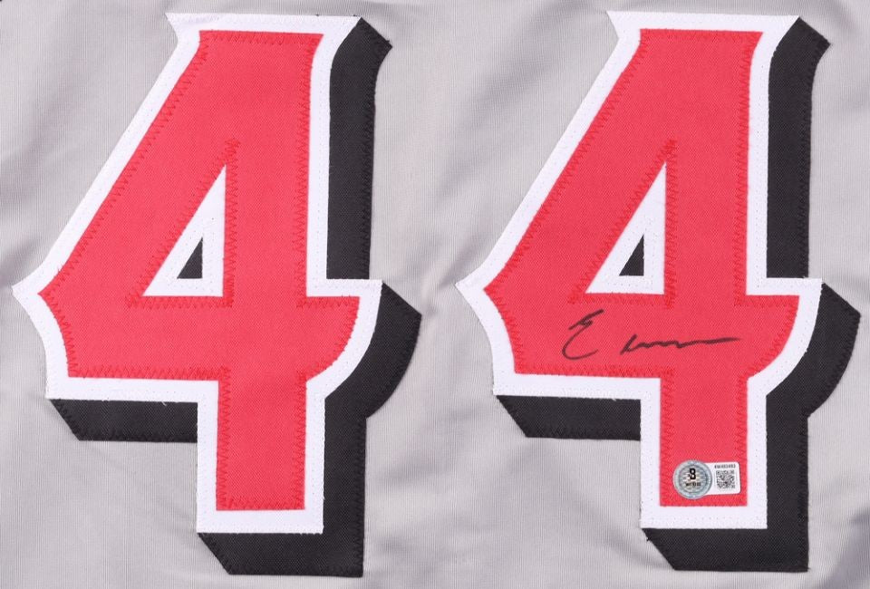 Elly De La Cruz Cincinnati Signed Gray Baseball Jersey BAS