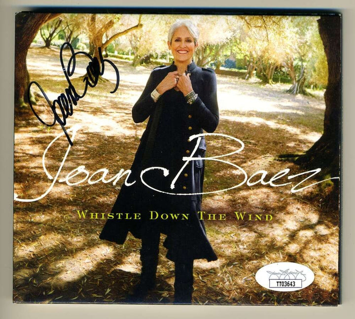 Joan Baez JSA Cert Signed Whistle Down The Wind CD Autograph
