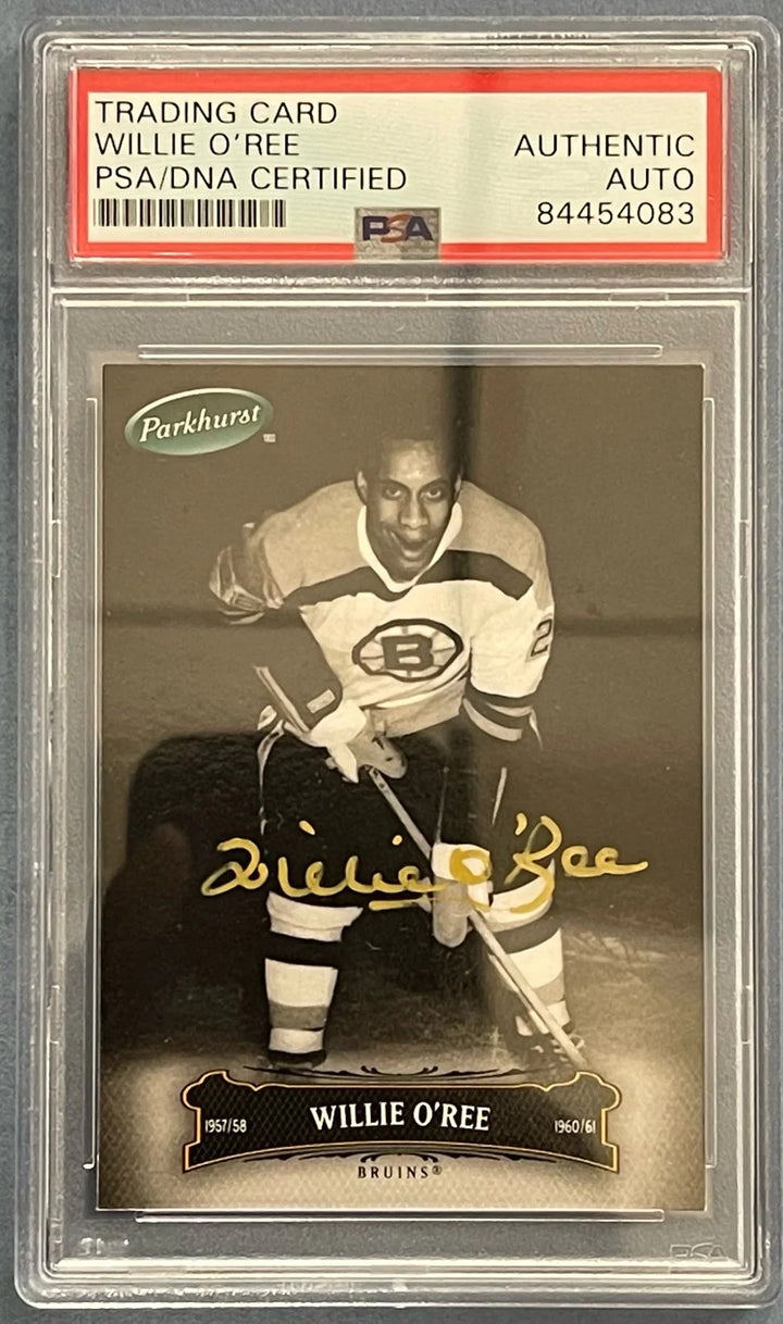 Willie O'Ree Autographed 2007 Parkhurst Card (PSA)