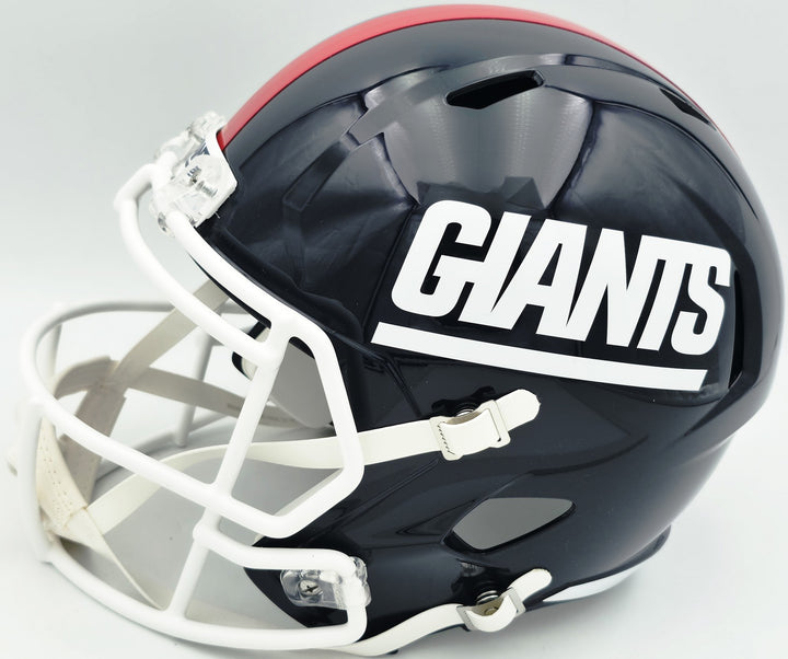 Lawrence Taylor Auto Giants Blue 81-99 Throwback Full Size Speed Replica Helmet