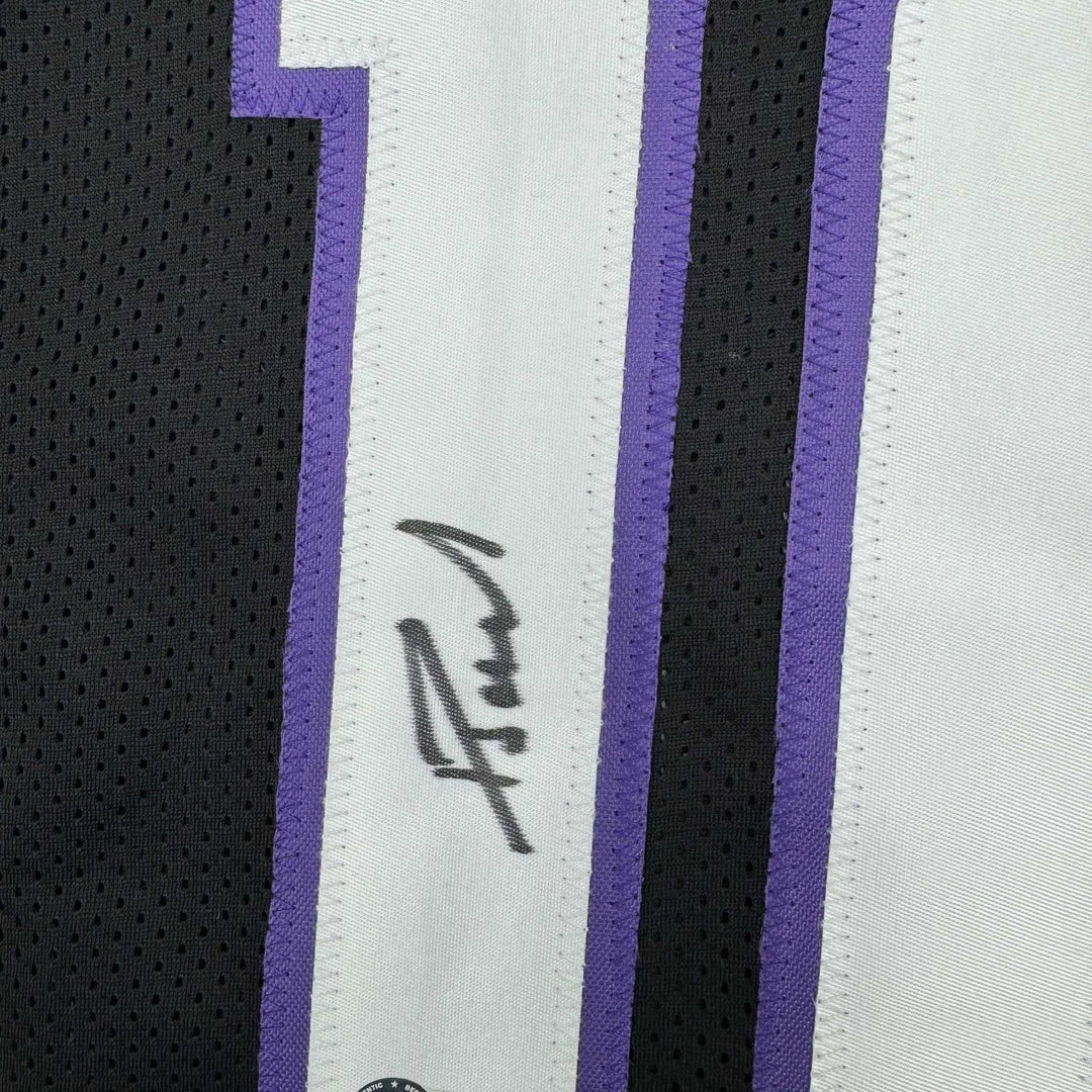 Autographed/Signed Domantas Sabonis Sacramento Black Jersey BAS COA