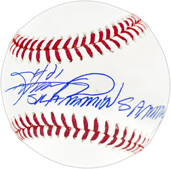 Sammy Sosa Signed Official MLB Baseball Cubs "Slammin Sammy" Beckett Witness
