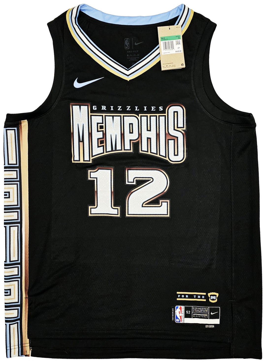 Grizzlies Ja Morant Auto Black Nike City Edition Swingman Jersey Size 52 Beckett