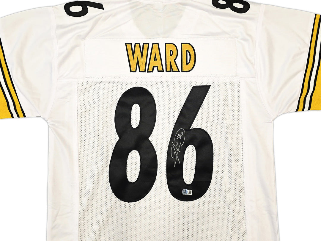 Pittsburgh Steelers Hines Ward Signed White Jersey Beckett Witness