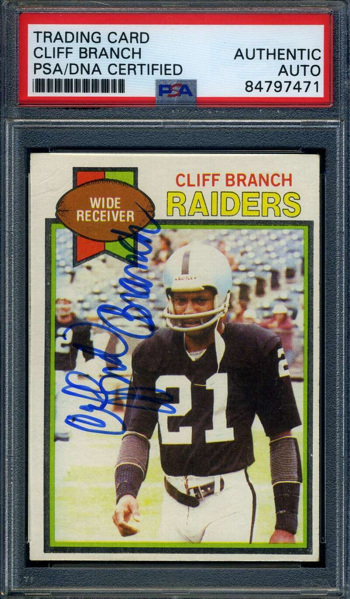 Cliff Branch PSA DNA Signed 1979 Topps Autograph