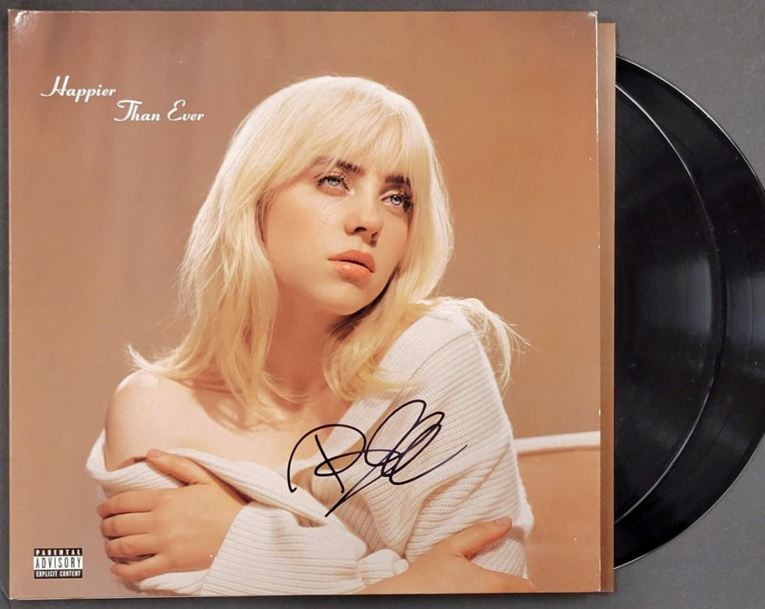 Billie Eilish autograph signed Happier Than Ever Vinyl Album Cover ~ PSA Sticker