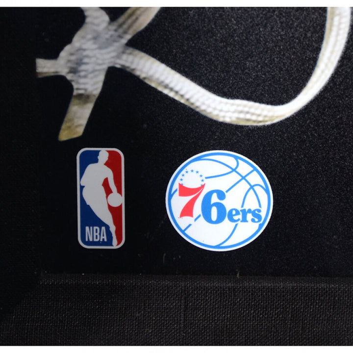 Ben Simmons Signed Basketball UDA Break Through Framed 76ers Autograph Photo #D