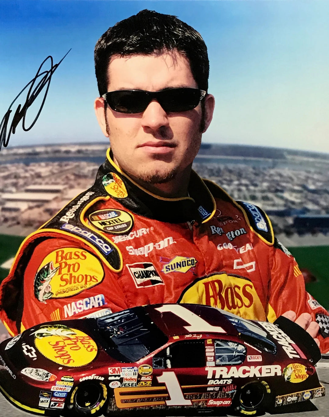 Martin Truex Autographed 8x10 Racing Photo