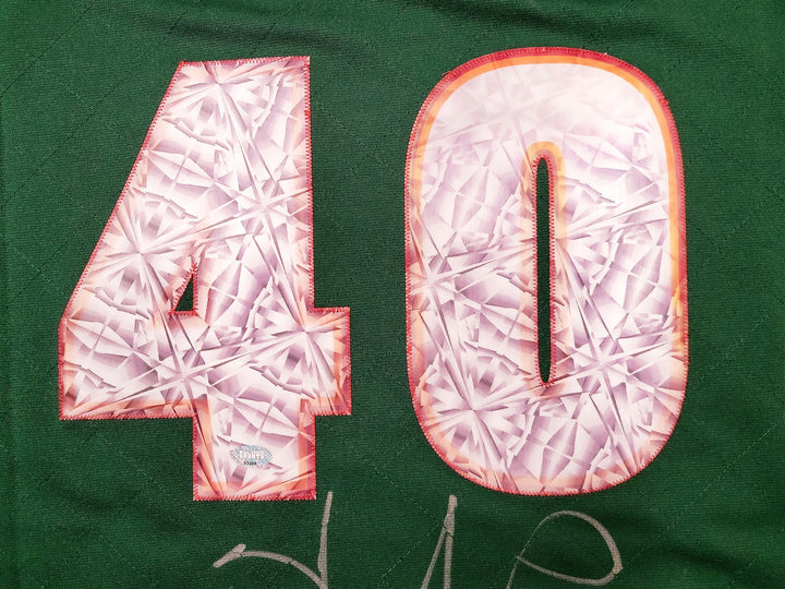 Sonics Shawn Kemp Auto Green Auth Mitchell Ness HWC Swingman Jersey NBA Top 75 L