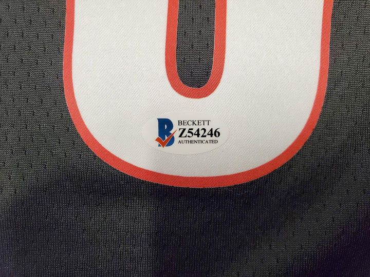 Portland Trail Blazers Damian Lillard Signed Black Nike Jersey Size M Beckett