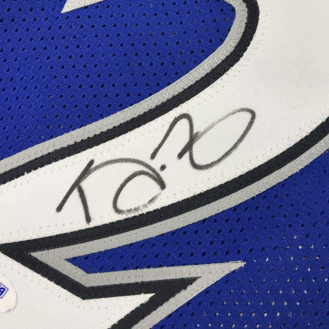 Autographed/Signed Kevin Garnett Minnesota Blue Jersey PSA/DNA COA