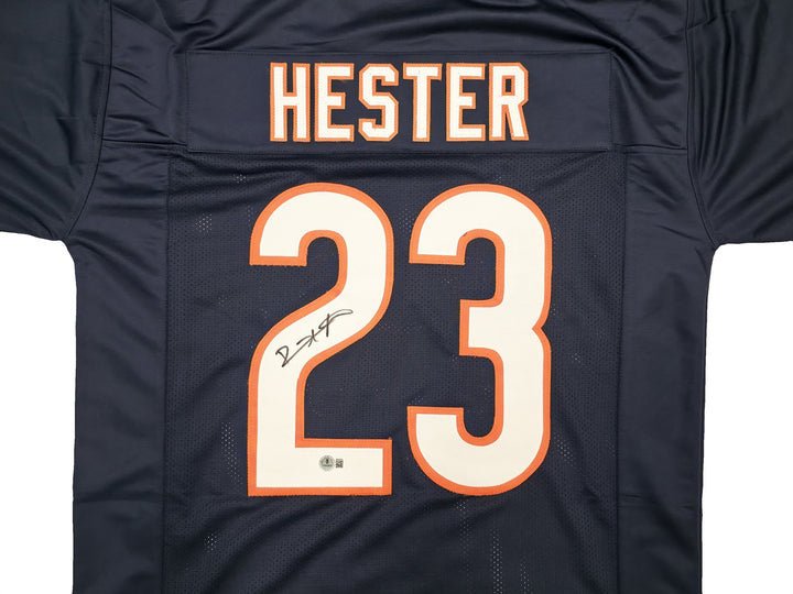 Chicago Bears Devin Hester Autographed Signed Blue Jersey Beckett BAS QR