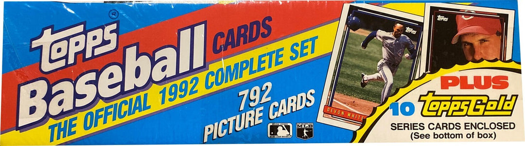 1992 Topps Baseball Card Complete Factory Sealed Set - 792 Cards / 10 Topps Gold