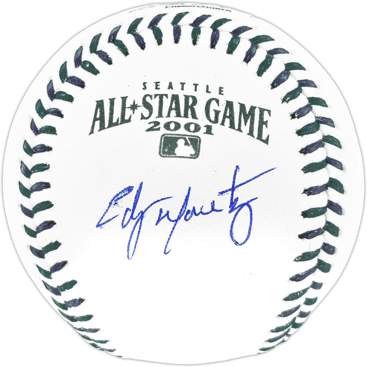 Edgar Martinez Auto Official 2001 ASG Logo MLB Game Baseball Mariners Beckett