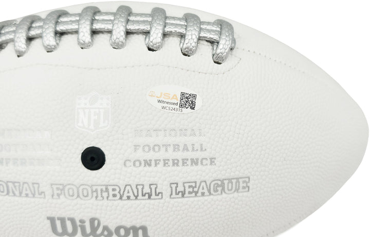 Jalen Carter Signed Philadelphia Eagles NFL Team Series Football JSA Witness
