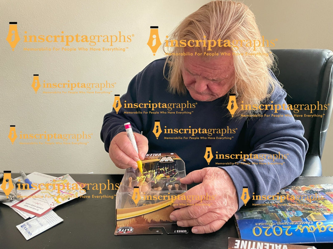Greg Valentine Autographed WWE Mattel Elite Legends Series 7 Action Figure JSA