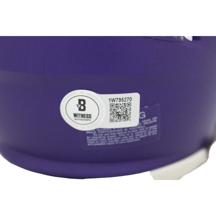 Aaron Jones Signed Minnesota Vikings Mini Helmet Beckett 44658