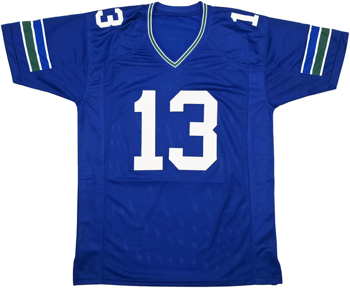 Seattle Seahawks Ernest Jones IV Autographed Signed Blue Jersey MCS Holo