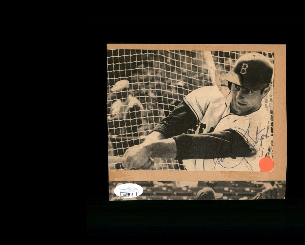 Bobby Murcer Johnny Keane Carl Yastrzemski JSA Cert Signed 5x6 Photo