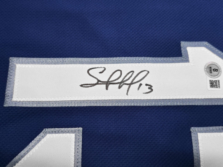 Royals Salvador Perez Auto Blue Nike Authentic Collection Jersey Size 48 Beckett