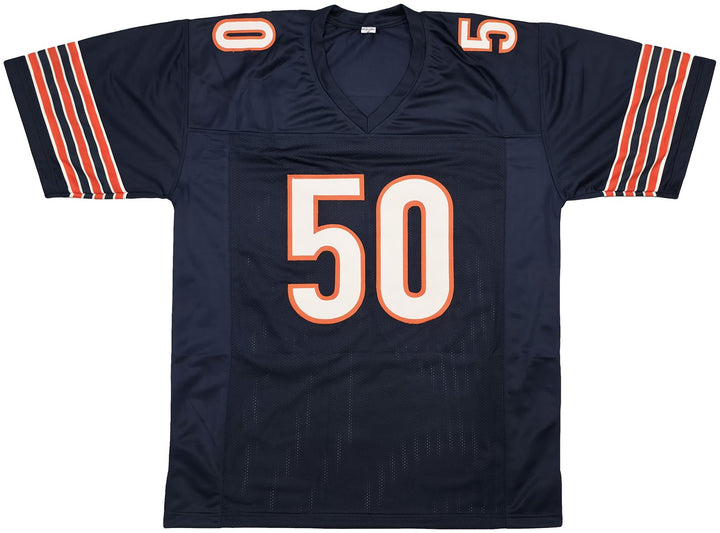 Chicago Bears Mike Singletary Signed Blue Jersey Beckett Witness