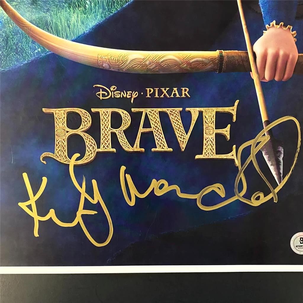 Kelly Macdonald signed Brave 11x17 Poster Photo Merida autograph ~ Beckett BAS