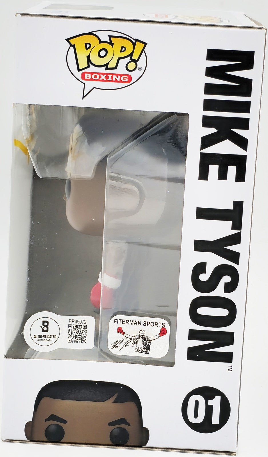 Mike Tyson Autographed Signed Funko Pop Vinyl Figurine #01 Beckett BAS QR