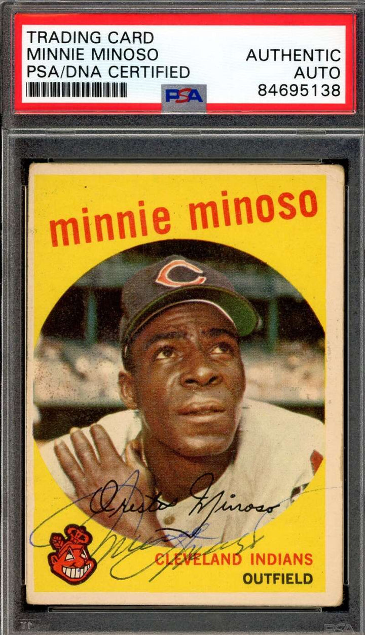 Minnie Minoso PSA DNA Signed 1959 Topps Autograph