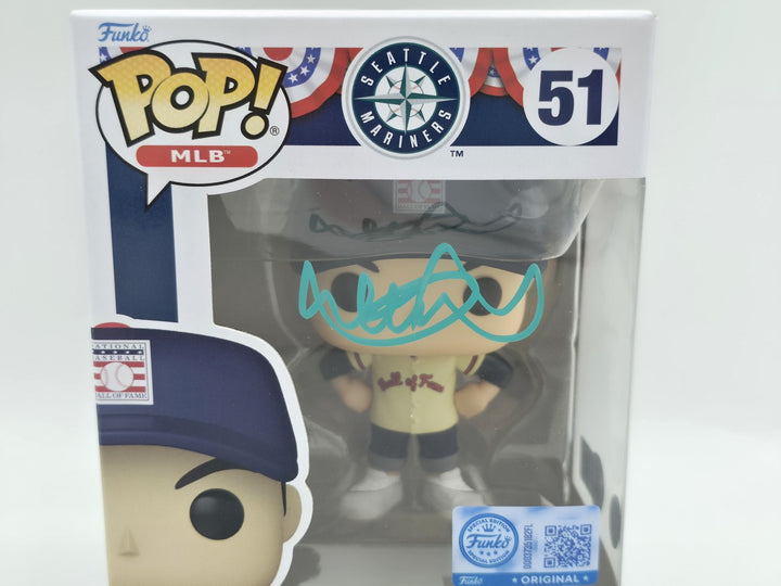 Ichiro Suzuki Signed HOF Funko Pop #51 Seattle Mariners IS Holo & Beckett Wit