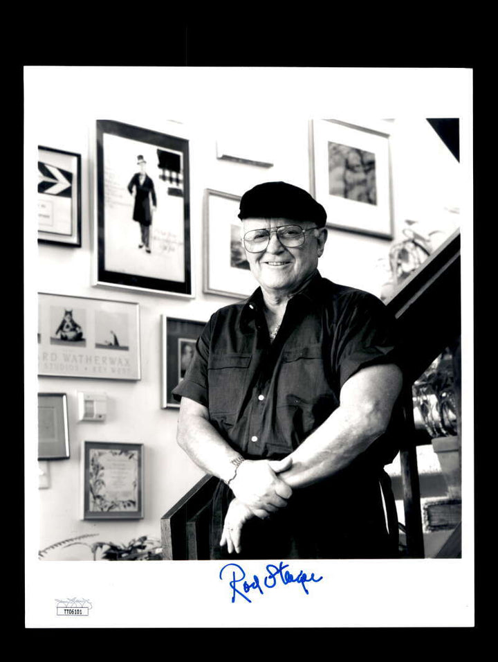 Rod Steiger JSA Coa Signed 8x10 Photo Autograph
