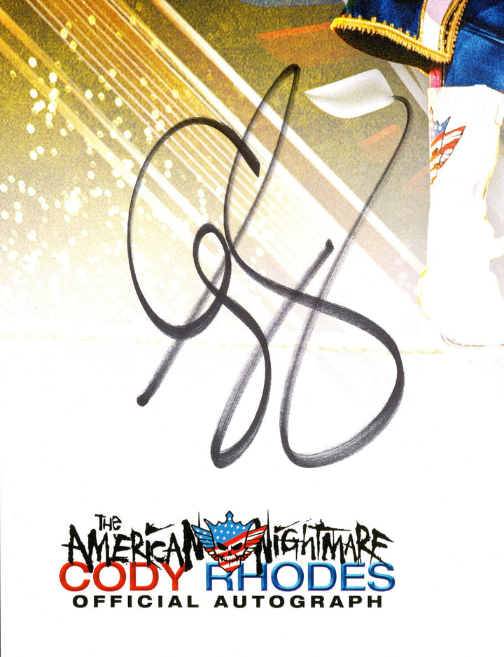 Cody Rhodes Signed 11x14 Photo WWE The American Nightmare Beckett BAS QR