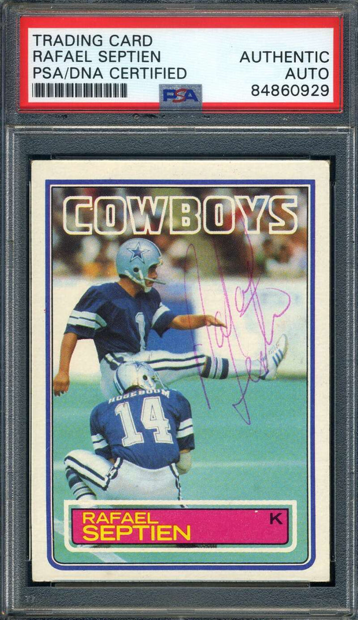 Rafael Septien PSA DNA Signed 1983 Topps Autograph