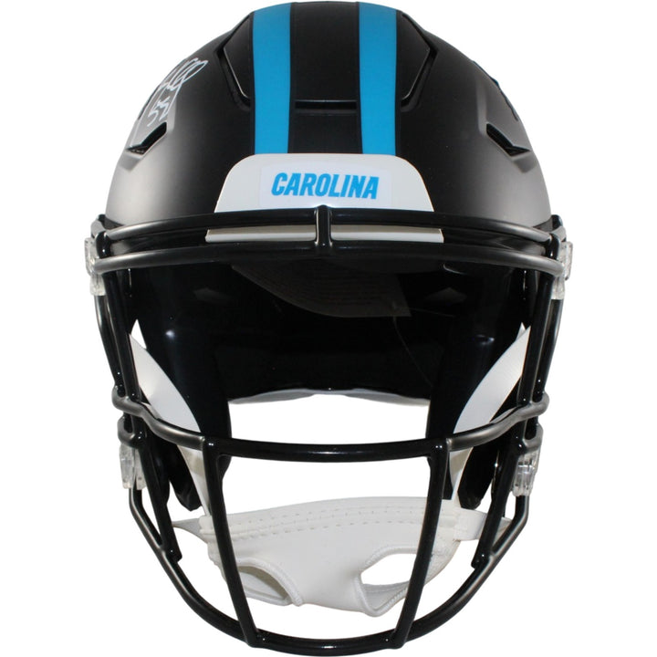 Luke Kuechly Autographed Carolina Panthers SpeedFlex Alt Helmet Beckett W 56887