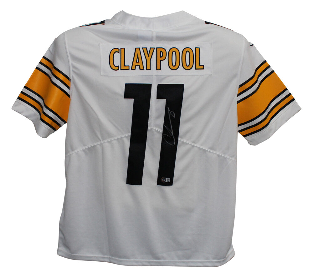 Chase Claypool Autographed Steelers White Nike Limited Jersey Beckett 34828
