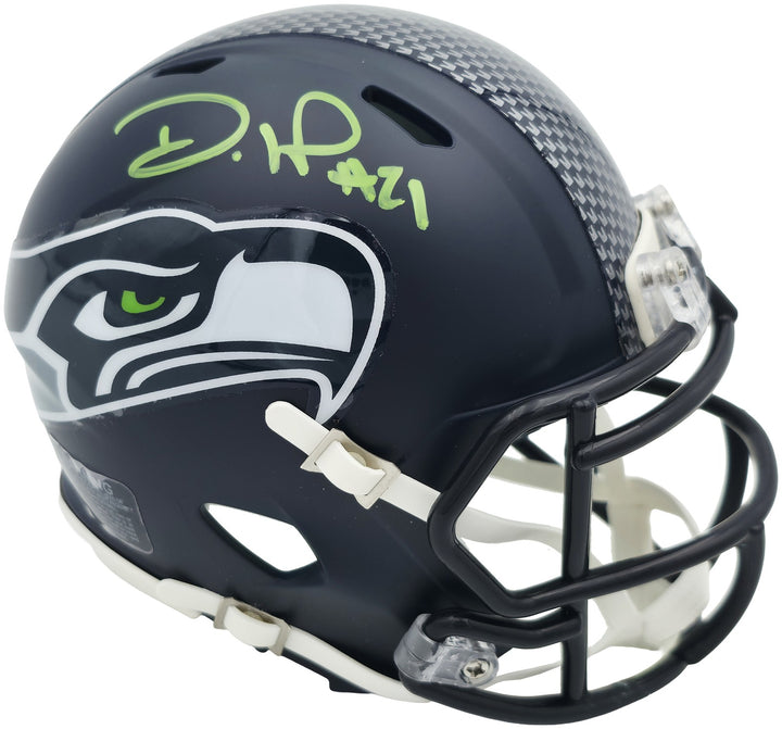 Devon Witherspoon Signed Seahawks Blue SB LX Champions Logo Speed Mini Helmet