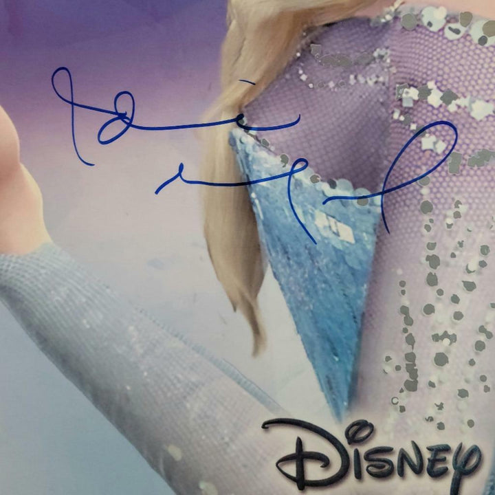Idina Menzel autograph Disney Elsa Frozen signed Litho Poster PSA Witness COA