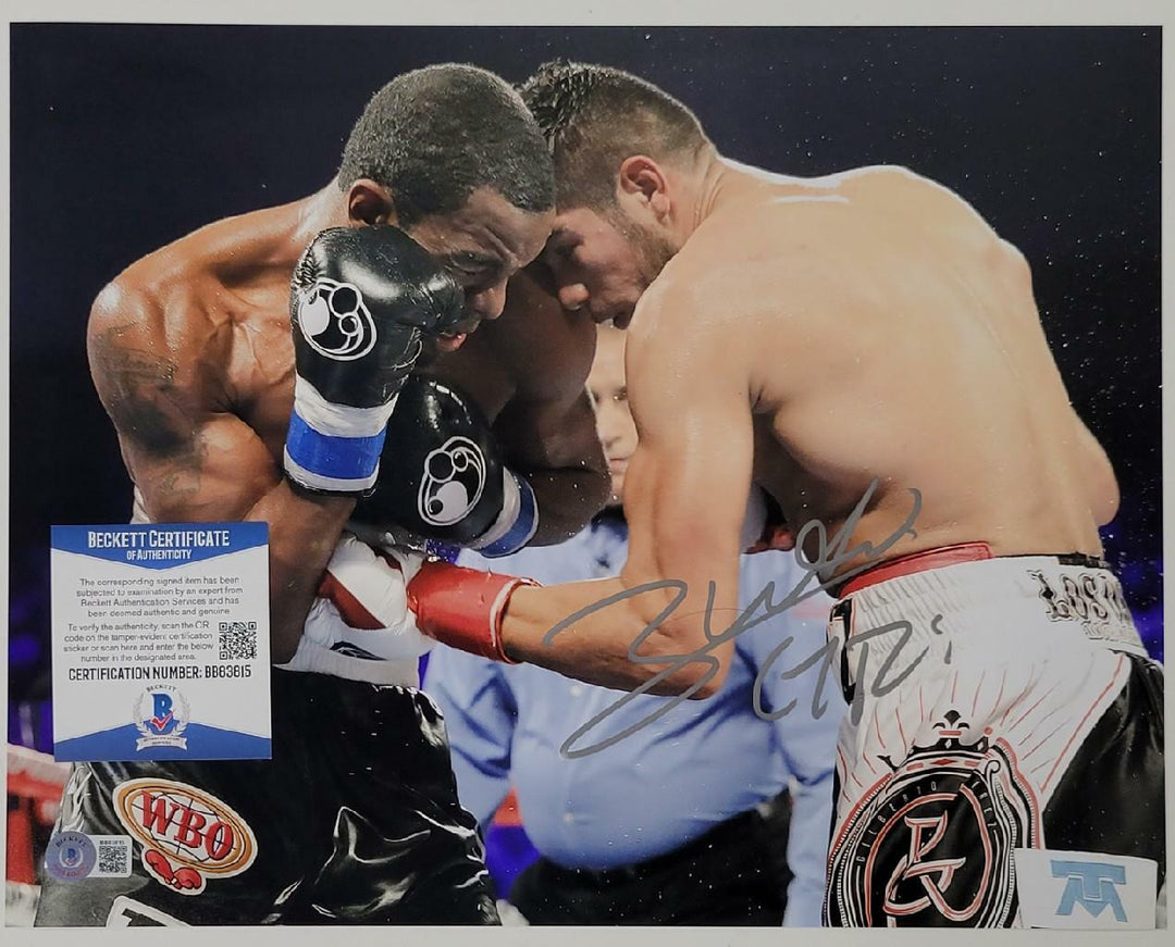 Gilberto Ramirez signed 11x14 Photo WBO Boxing Champ Auto (B) ~ Beckett BAS COA