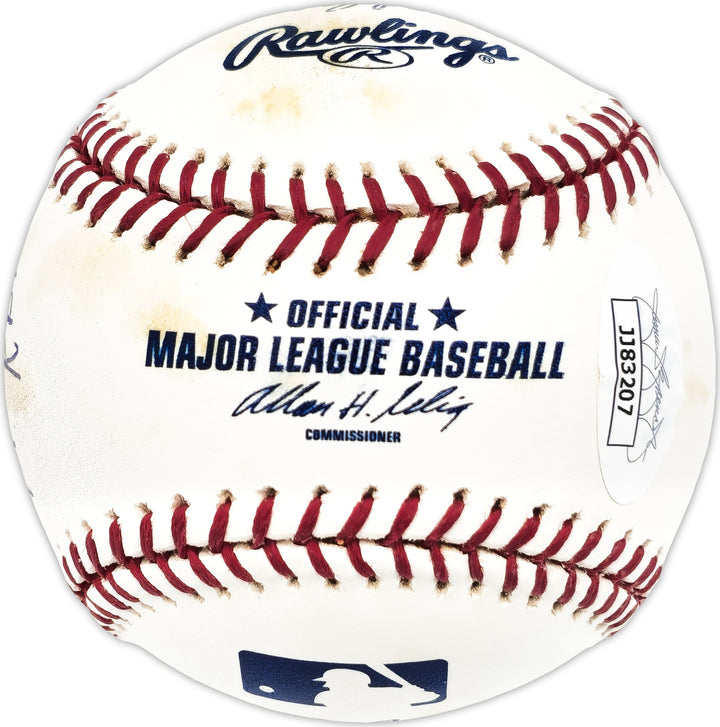 Andy Pafko Signed MLB Baseball Braves, Dodgers Statball 7 Stats JSA #JJ83207